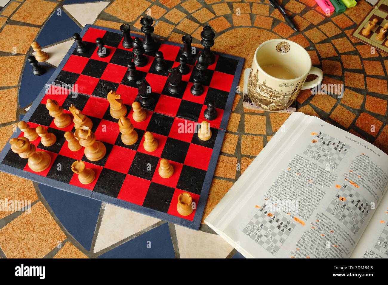 Chess study and life lessons, How Life Imitates Chess Stock Photo