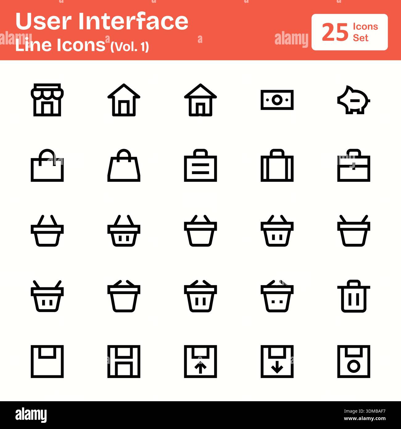 Icon user interface store Stock Vector Images - Alamy