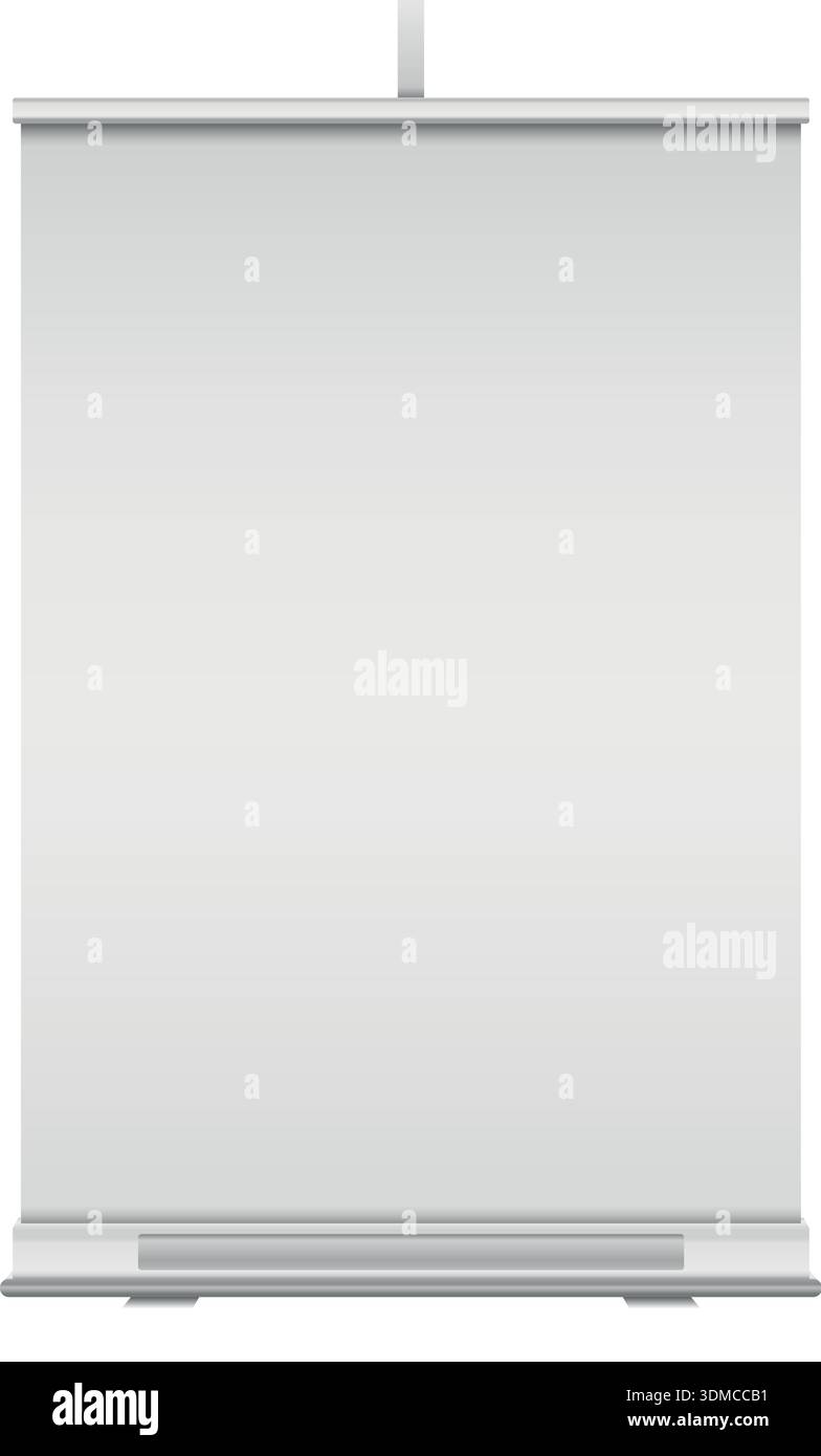 A white poster board with no writing on it Stock Vector