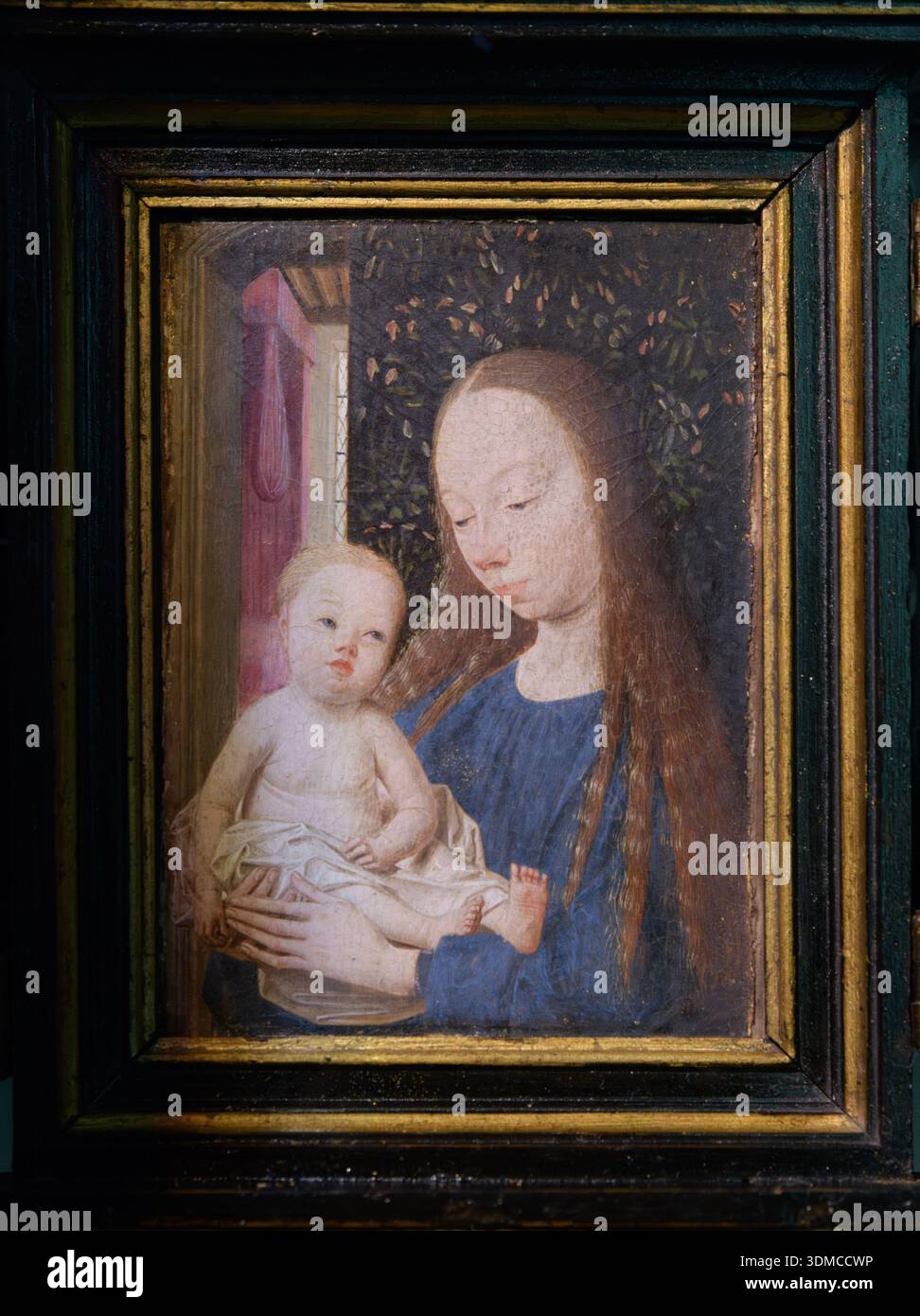 Madonna with Child by Geertgen tot Sint Jans, Pinacoteca Ambrosiana, Milan. Stock Photo