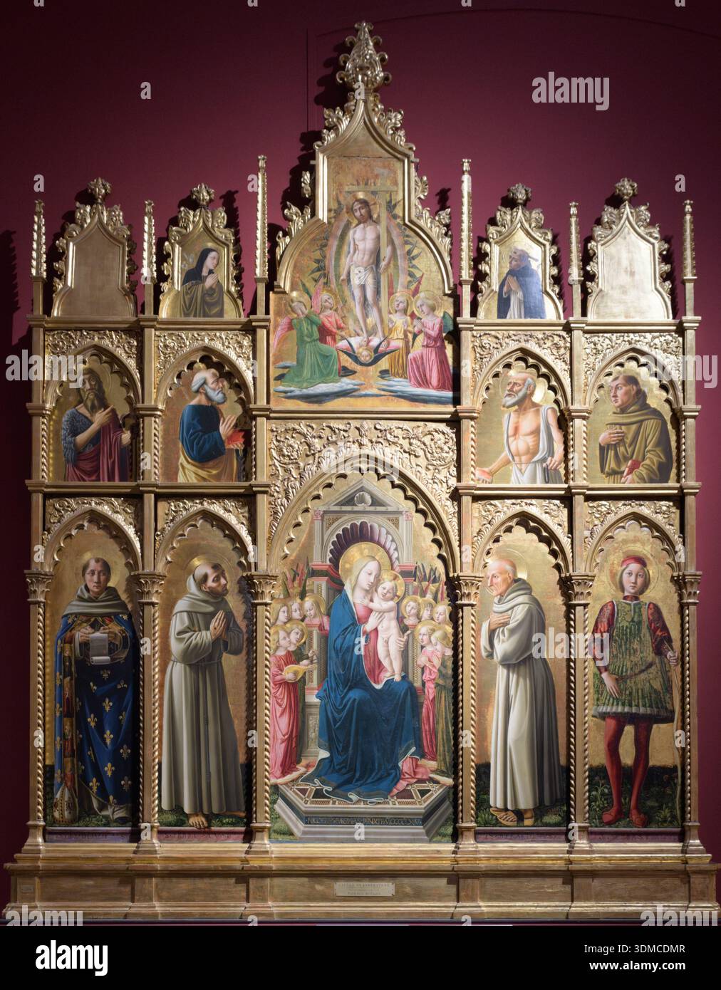 Polypych Madonna Enthroned with the Christ Child, Angels and Saints (Cagli ...