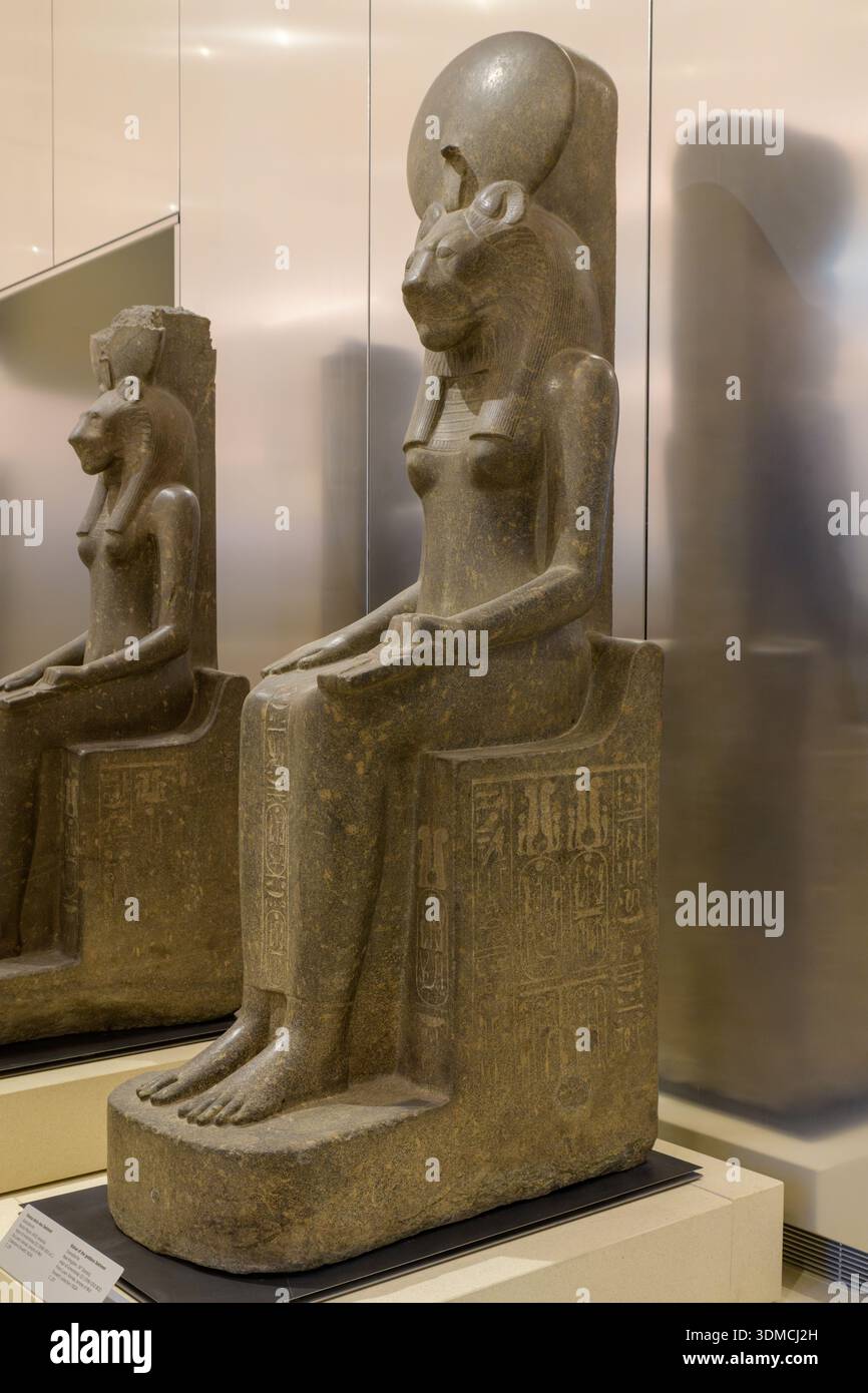 Statue of the goddess Sekhmet, New Kingdom, Dynasty XVIII, reign of ...