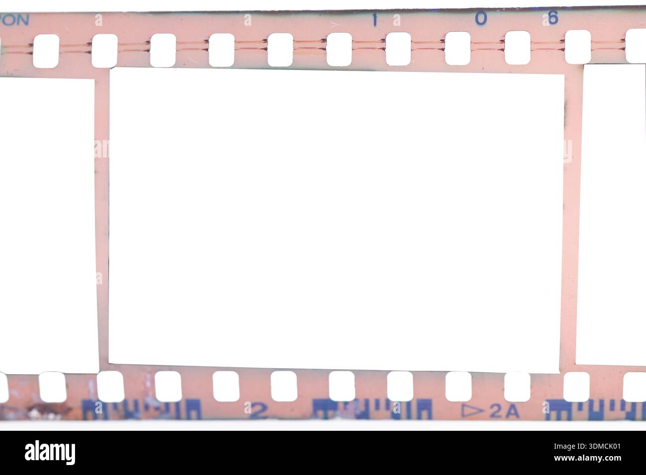 Blank Vintage Film Strip Frames Texture Stock Photo