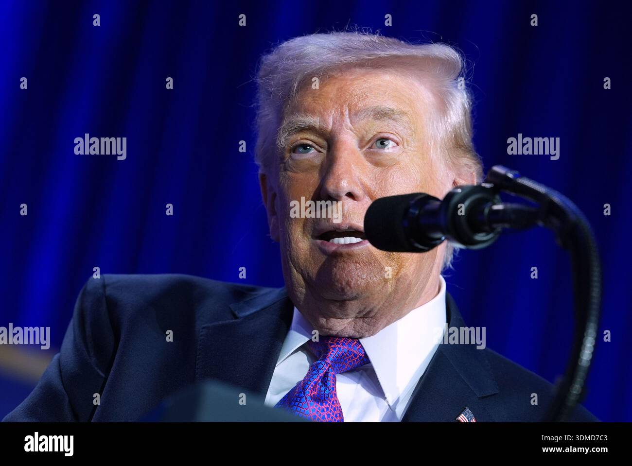 President Donald Trump speaks during the National Prayer Breakfast ...