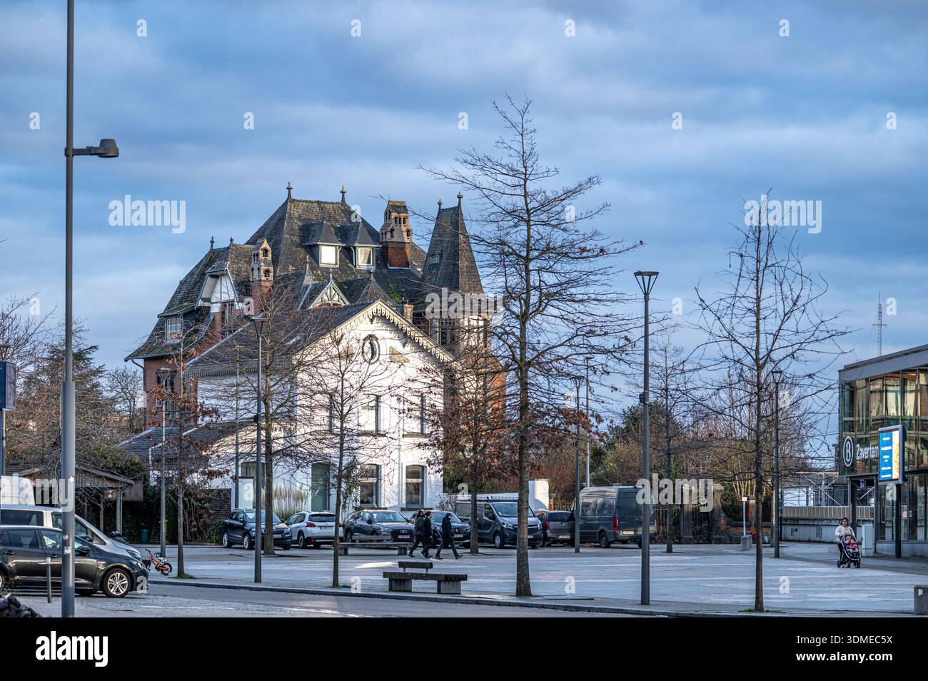 Small Renovated Public Square Located Next To The Railway Station In small-renovated-public-square-located-next-to-the-railway-station-in