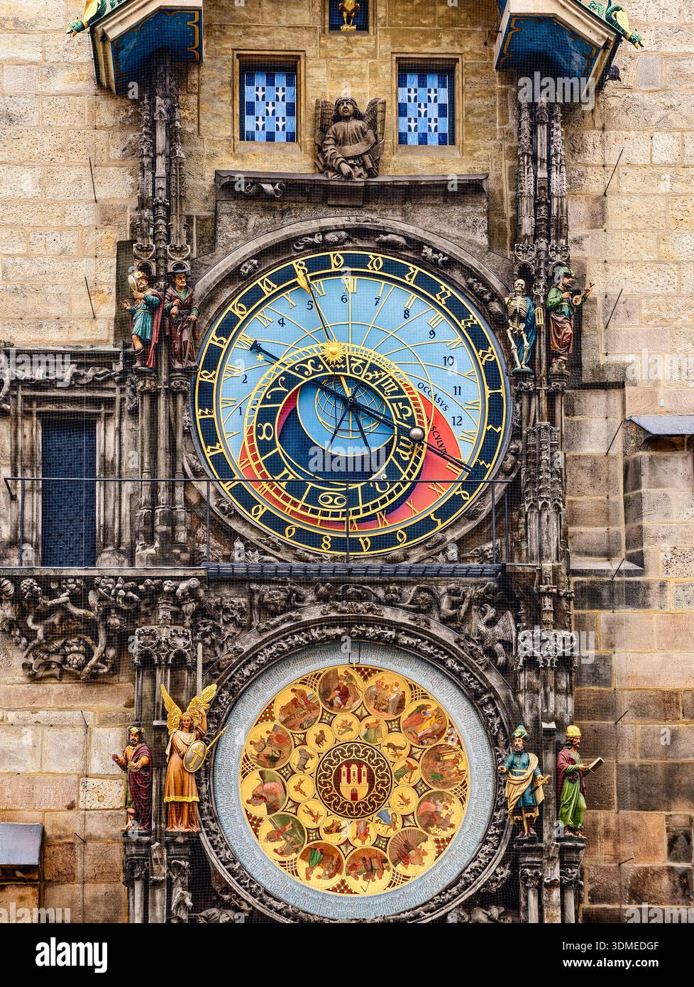 Medieval Clock Background Prague Astronomical Clock Photo Medieval Tower Clock Face Colorful ...