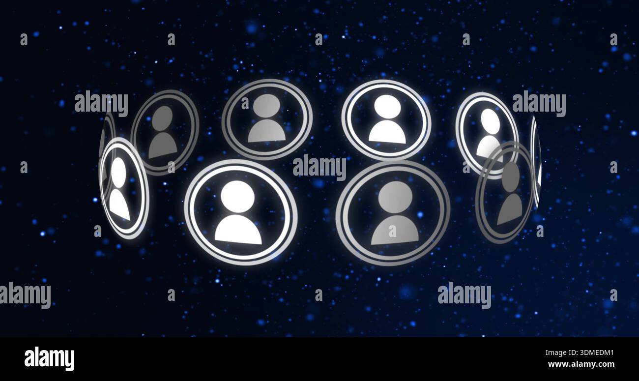 Floating circular avatar icons hi-res stock photography and images - Alamy