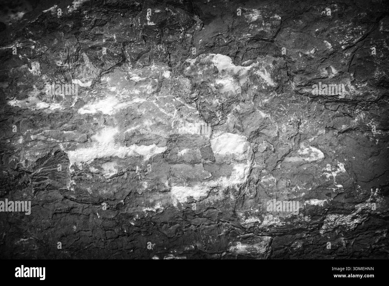 Rough structure mineral rock Black and White Stock Photos & Images - Alamy