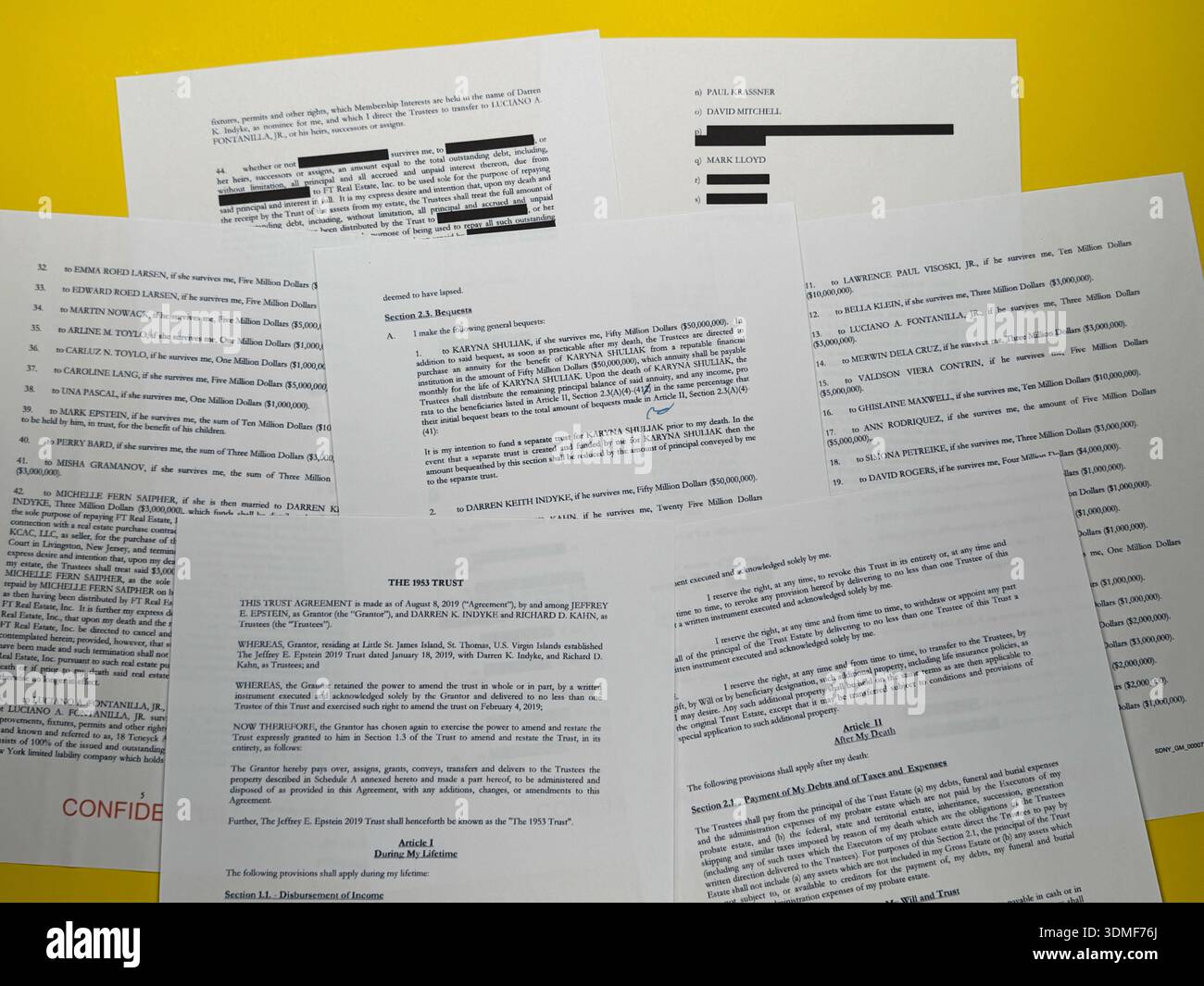 A document that was included in the U.S. Department of Justice release ...