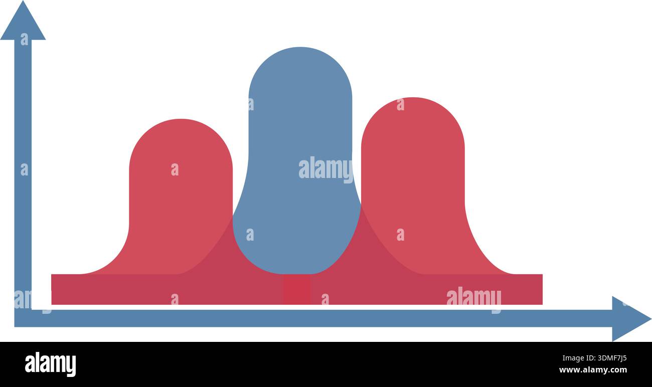 Infographic diagram color icon. Area chart symbol Stock Vector Image ...