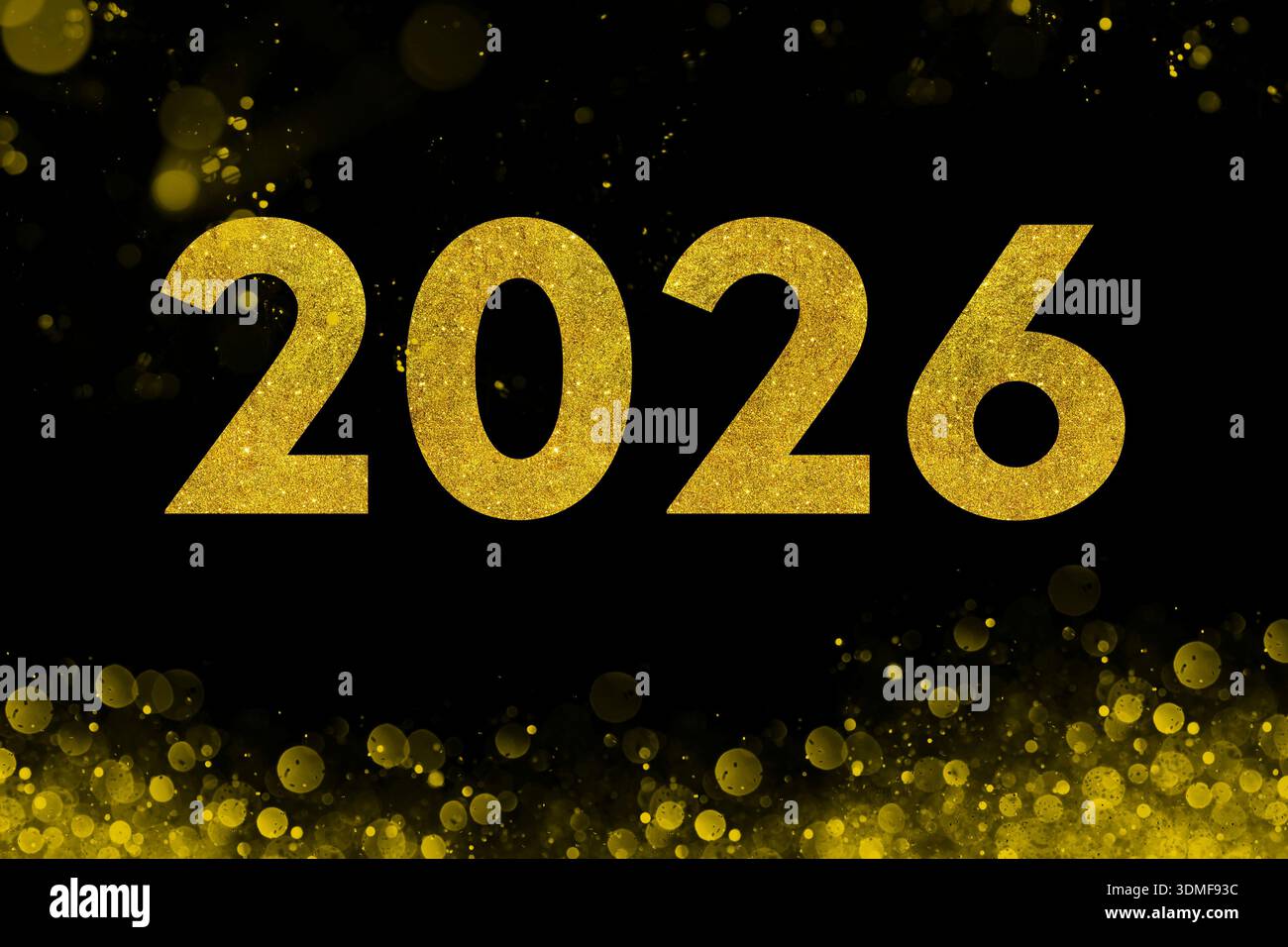 Happy new year 2026 gold hi-res stock photography and images - Alamy