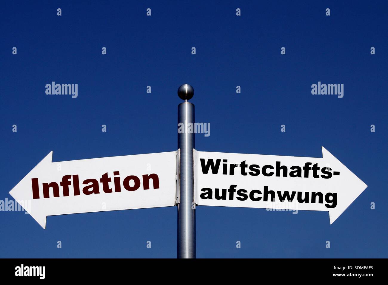 Inflation or economic upturn Stock Photo