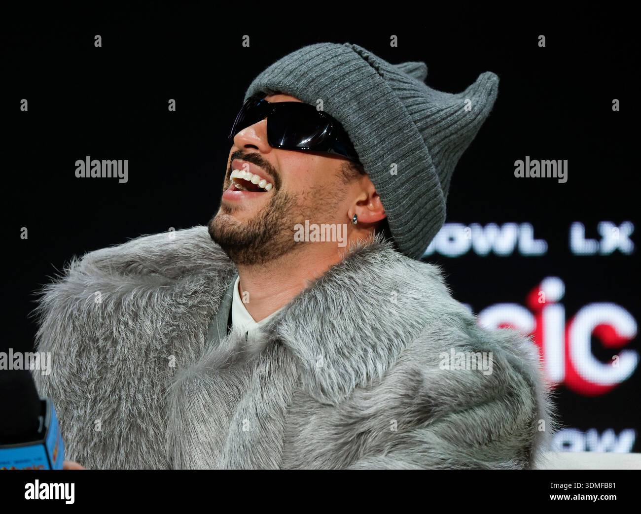 San Francisco, United States. 05th Feb, 2026. Puerto Rican rapper and ...