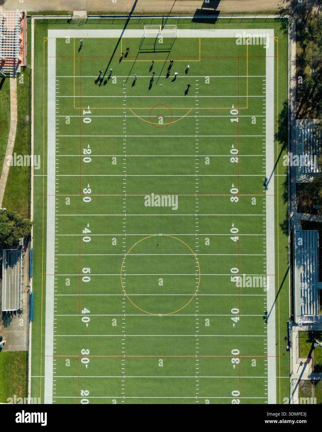 Aerial top view football field hi-res stock photography and images - Alamy