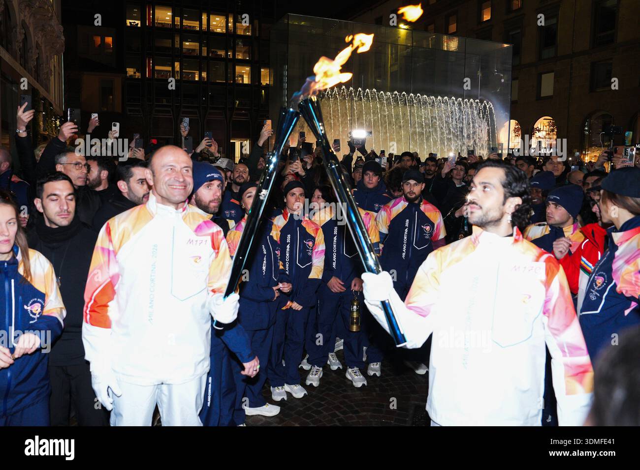 Milan, Milan Cortina 2026 Olympic Games - the Olympic flame in San ...