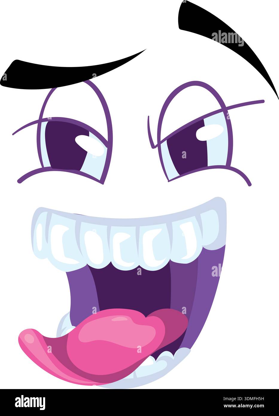 Kawaii happy wink facial expression hi-res stock photography and images ...