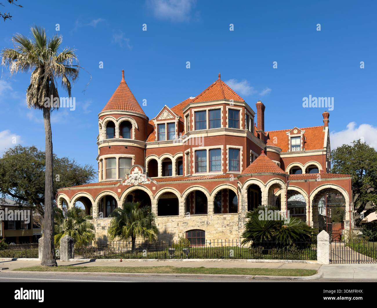 The Moody Mansion in Galveston, Texas Stock Photo