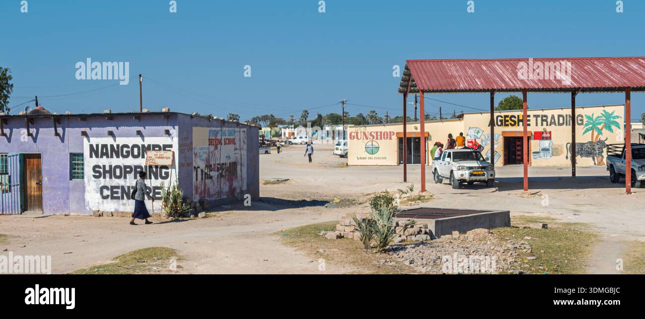 Shops In Namibia Namibia - Opuwo - Town street scene with small shops and local shopping ...