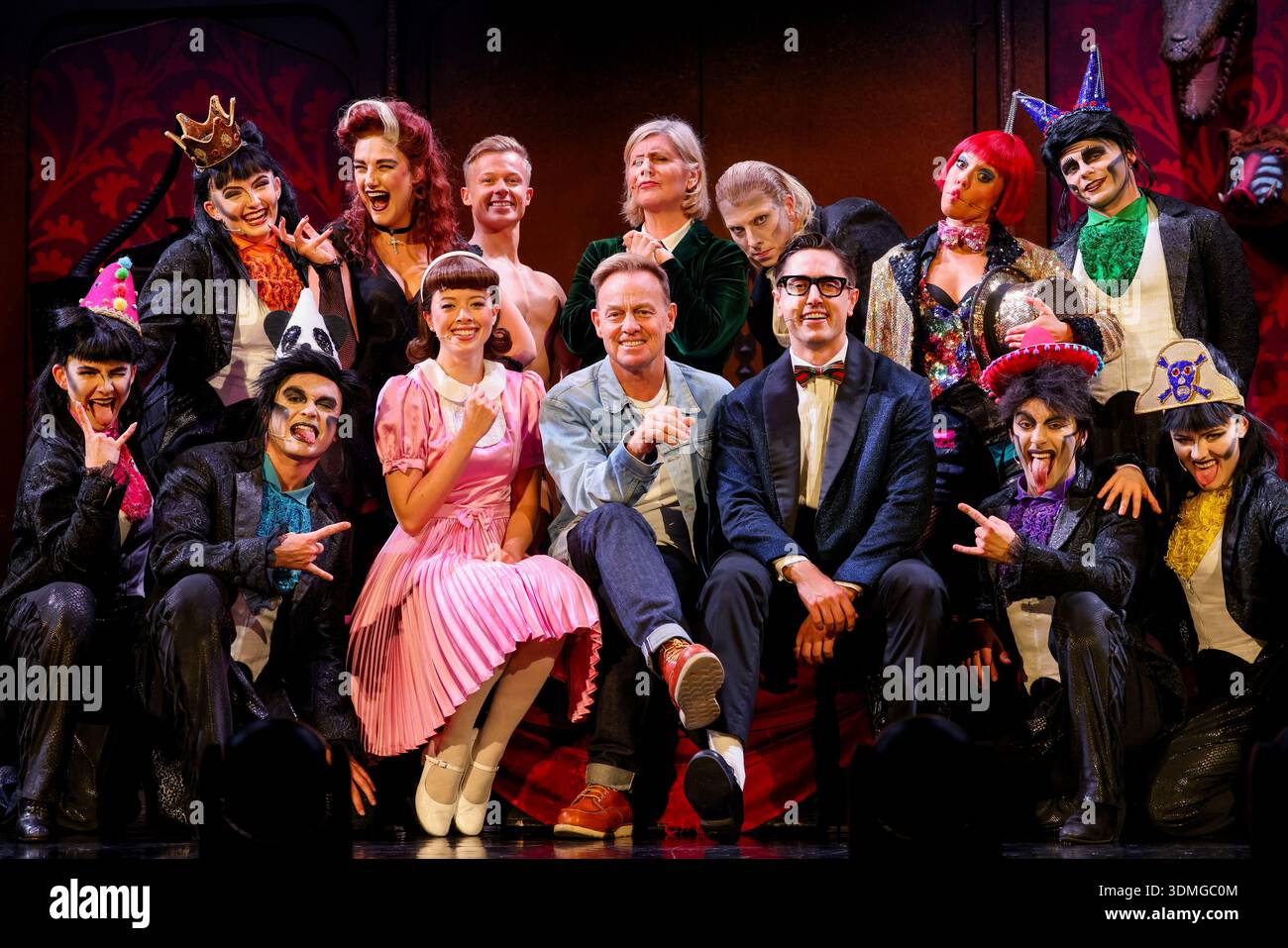 The cast of The Rocky Horror Show on tour, featuring lead actor Jason ...