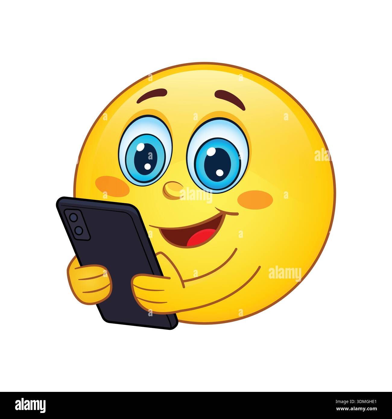 Emoticon smartphone Stock Vector Images - Alamy