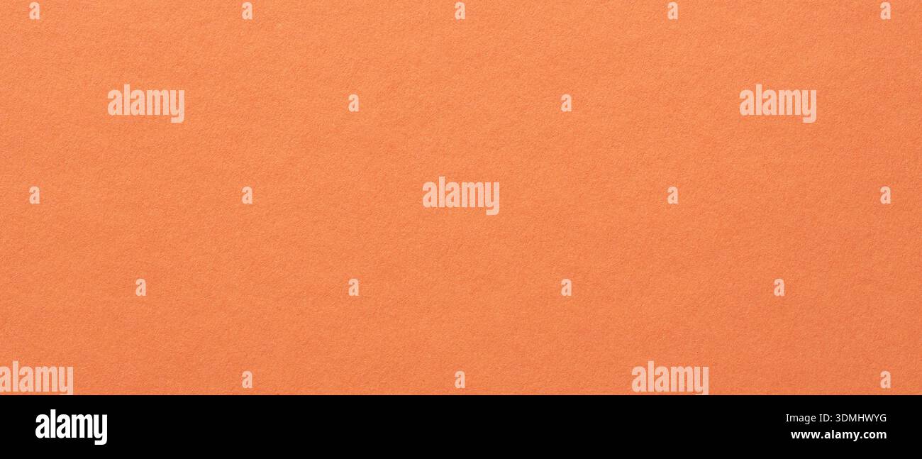 Coral Orange Paper Texture Background with Natural Grain Pattern Copy Space Design Element Stock Photo