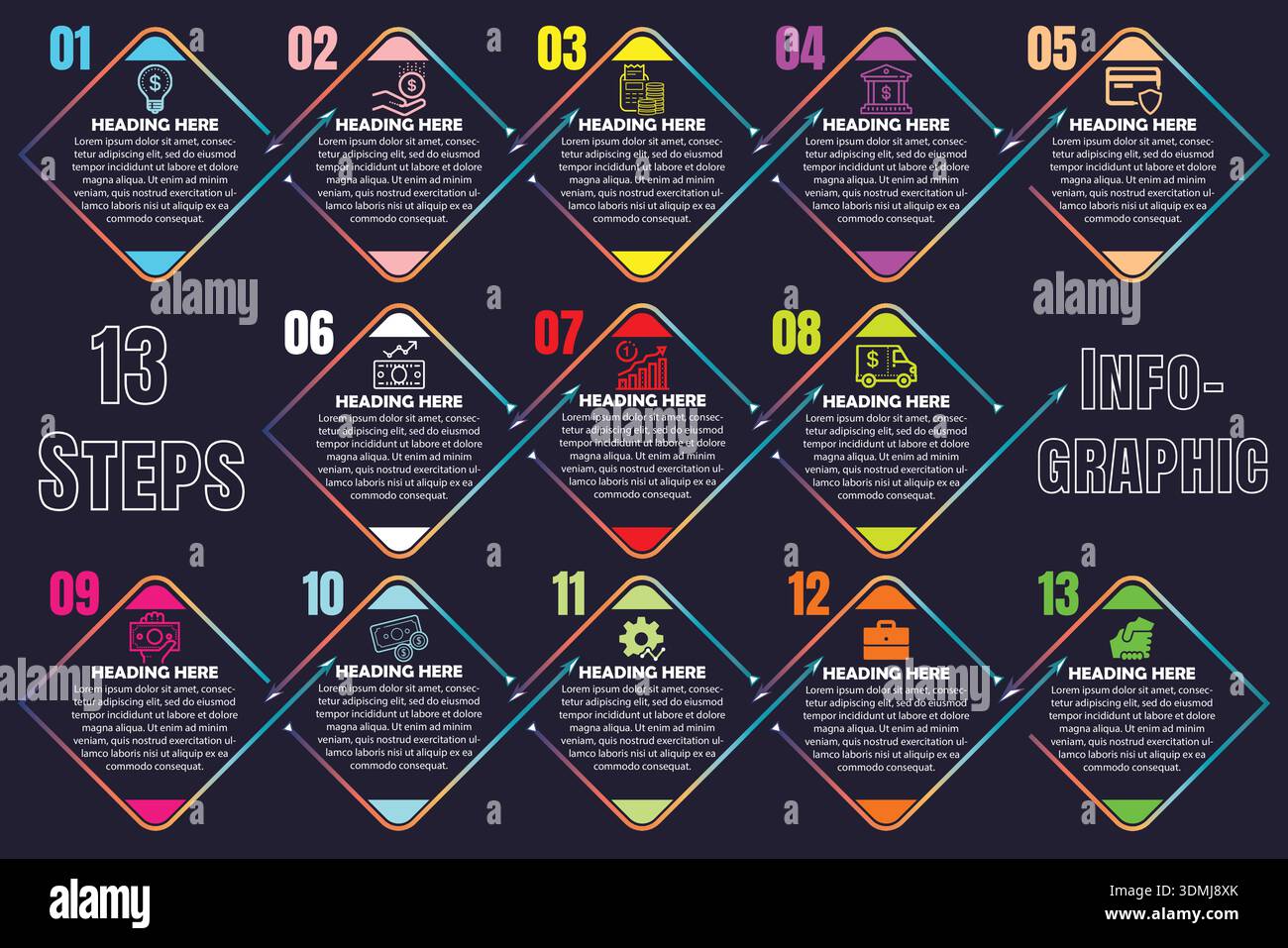 Infographic Design Elements for Business Vector Illustration Stock Vector