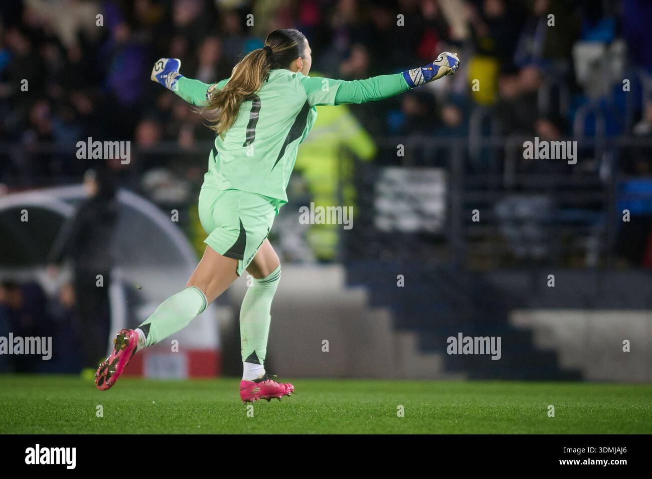 Real Madrid CF’s Misa Rodriguez celebrates a goal Spanish Queens Cup ...