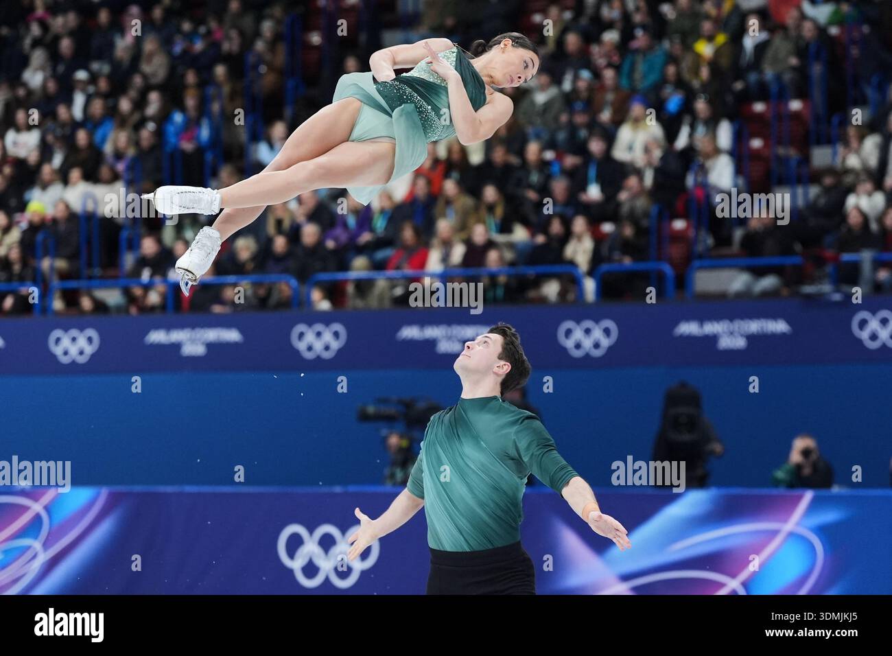 Luke Digby Anastasia Vaipan-Law and Luke Digby of Britain compete during the ...