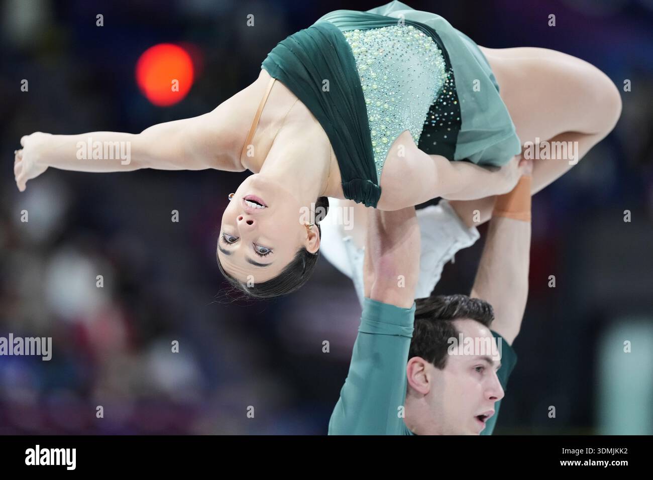 Luke Digby Anastasia Vaipan-Law and Luke Digby of Britain compete during the ...