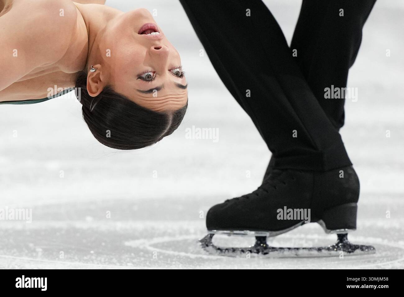 Luke Digby Anastasia Vaipan-Law and Luke Digby of Britain compete during the ...