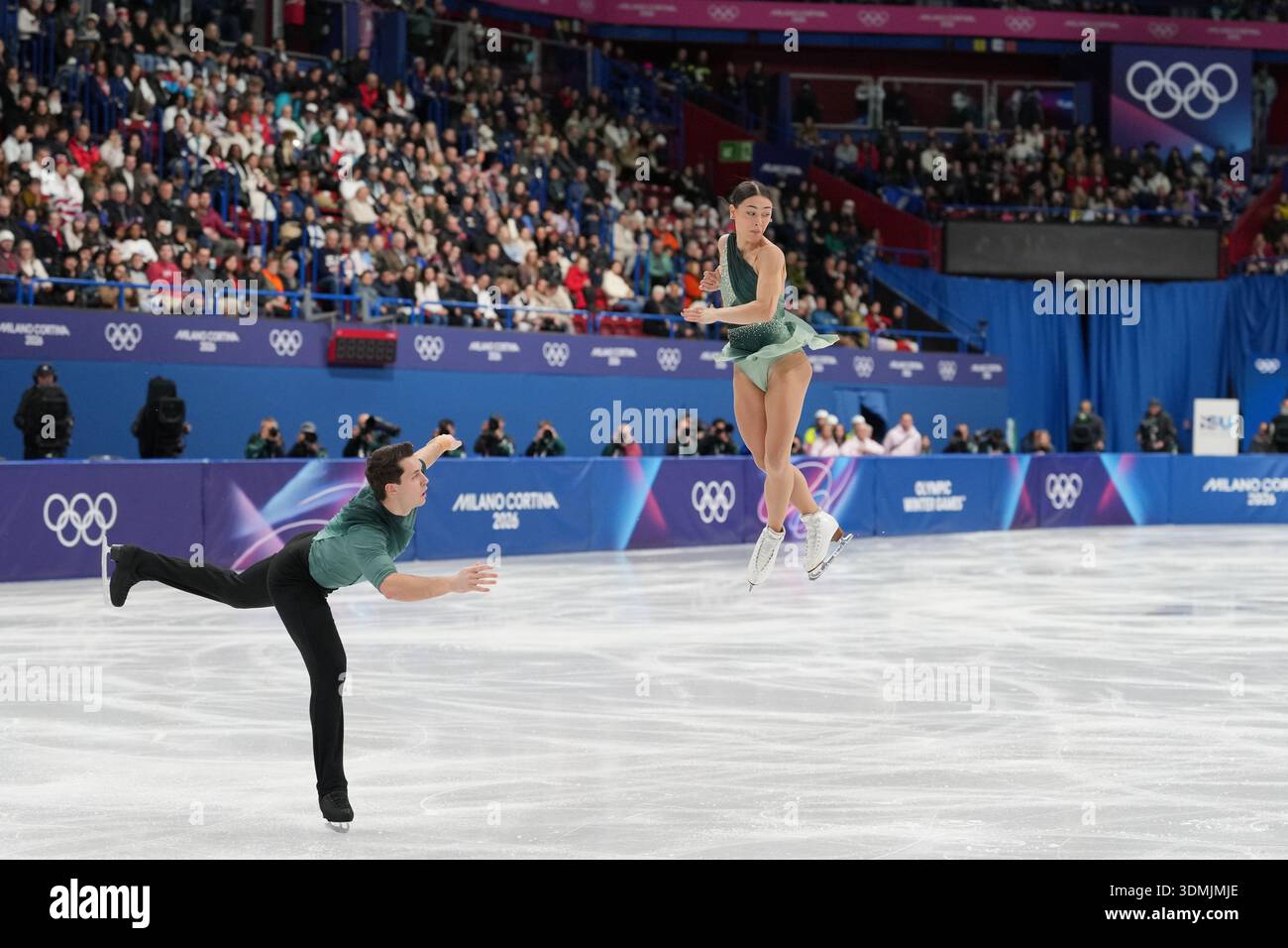 Luke Digby Anastasia Vaipan-Law and Luke Digby of Britain compete during the ...