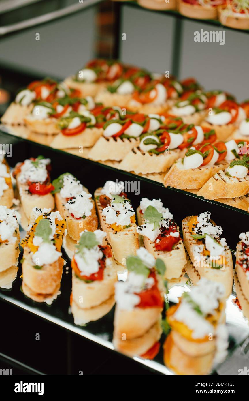 Appetizer presentation sophisticated selection hi-res stock photography ...