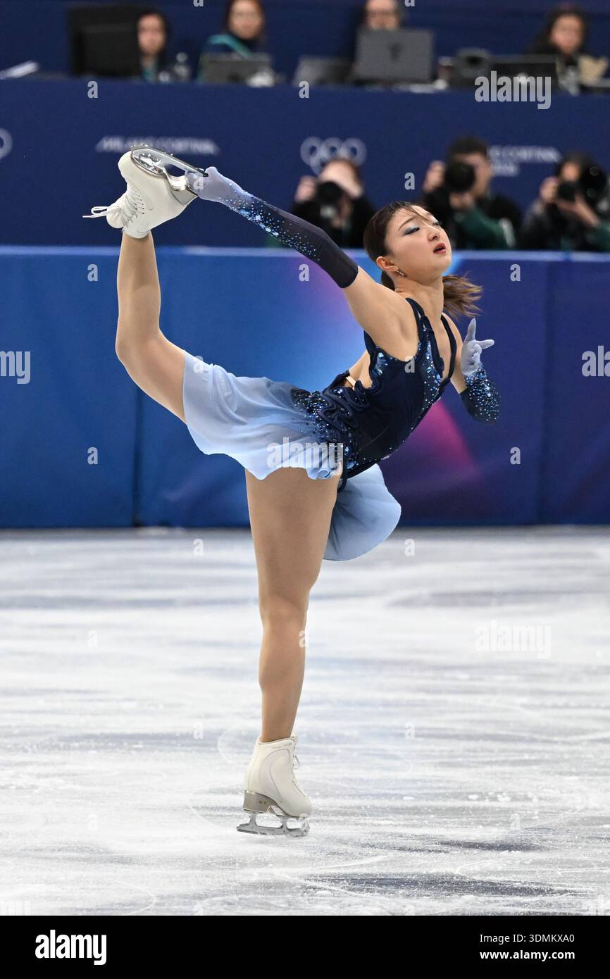 SAKAMOTO Kaori JAP During Figure Skating TEAM Competition Olympic Sakamoto Kaori Jap During Figure Skating Team Competition Olympic Winter Games Milano Cortina 2026 In Milano Italy February 06 2026 3DMKXA0
