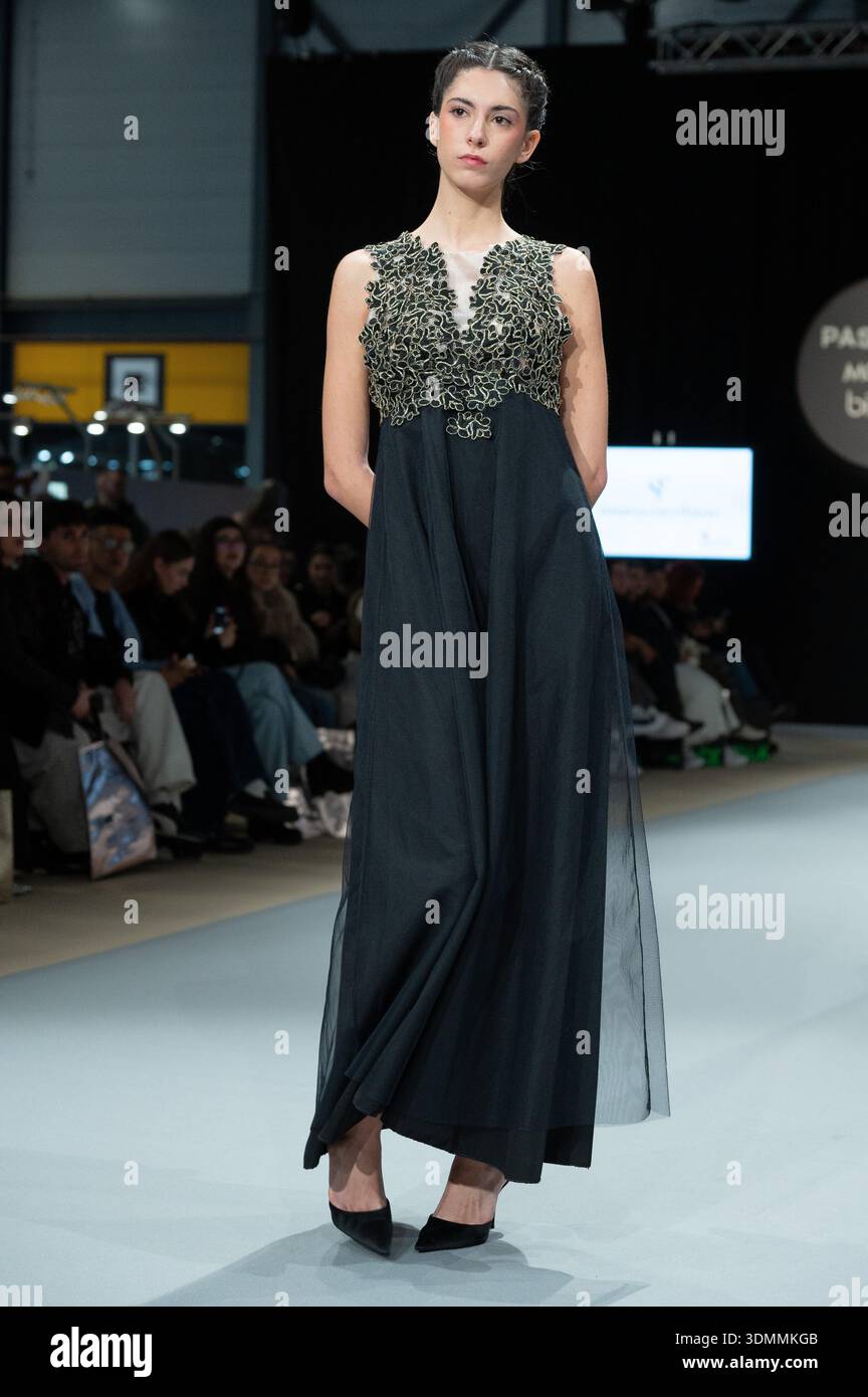 Modad Design A model walks the runway in a design by designer SUSANA ESCRIBANO at ...