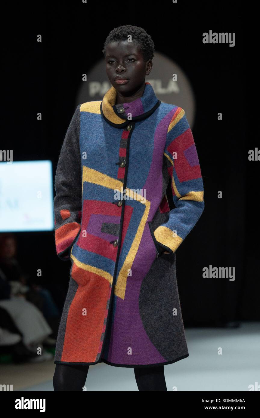 Modad Design Madrid, Spain. 06th Feb, 2026. A model walks the runway in a design by ...