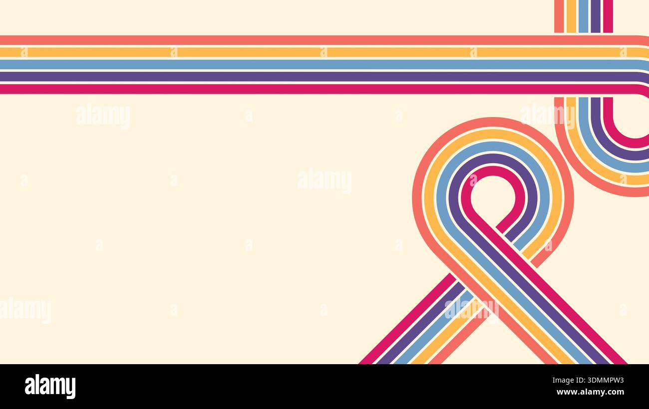 Abstract background retro stripes vintage Stock Photo