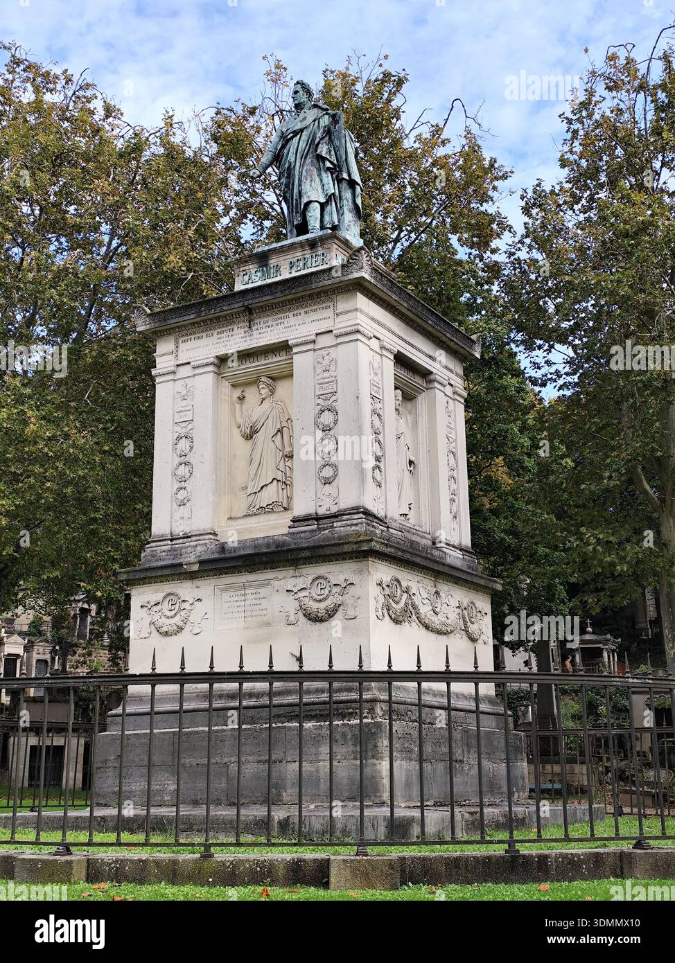 Monumental tomb & statue of Casimir Perier, French Prime Minister 1831 ...