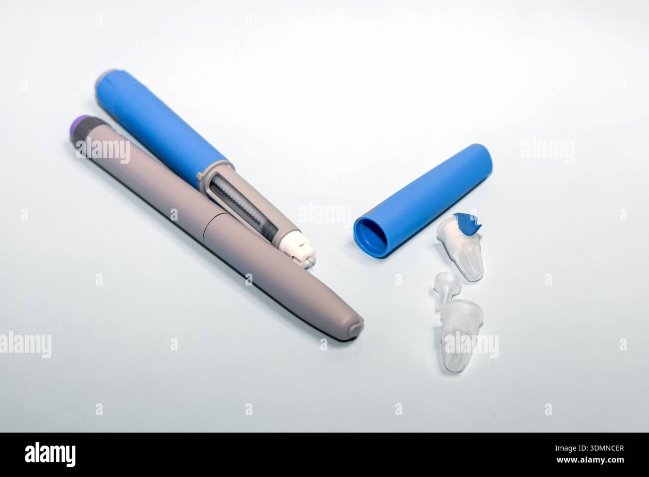 syringe for semaglutide Ozempic syringe with semaglutide weight loss medication Stock Photo
