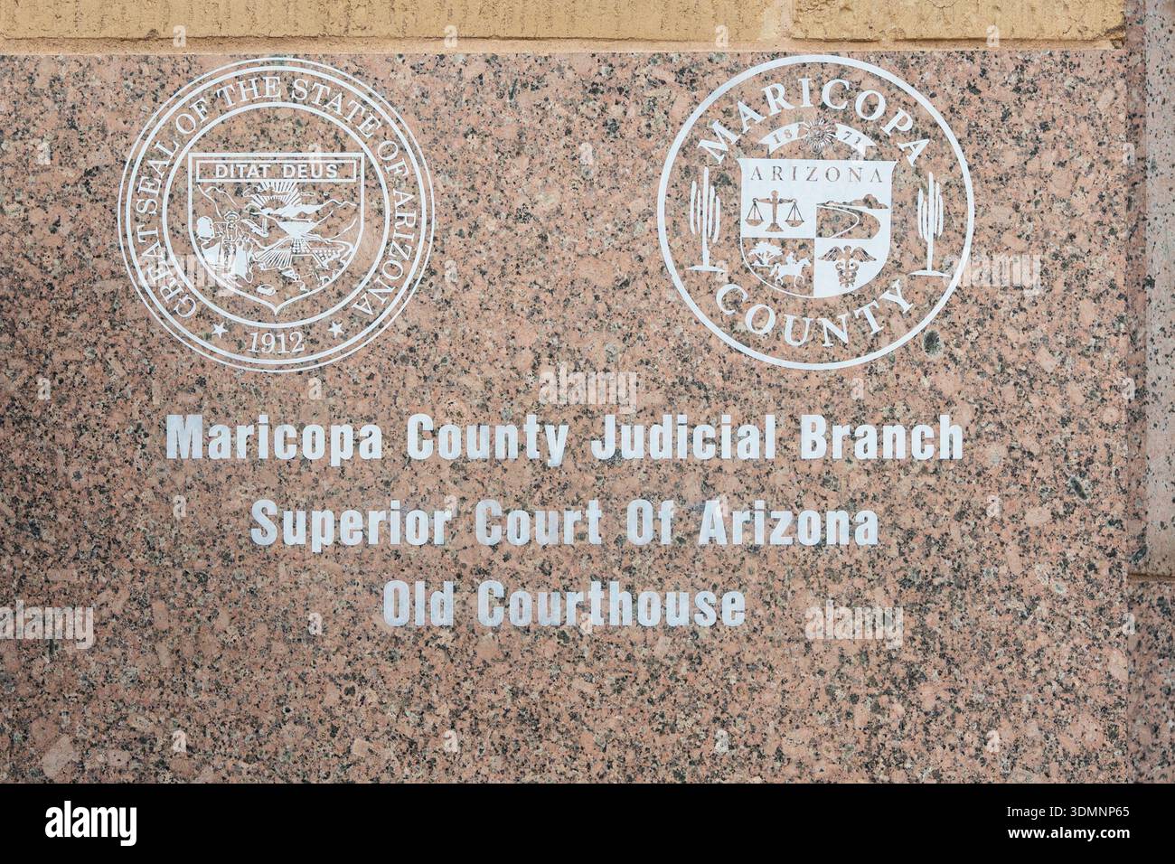 Maricopa County Judicial Branch, Superior Court of Arizona, Old Courthouse, Phoenix, Arizona, USA Stock Photo
