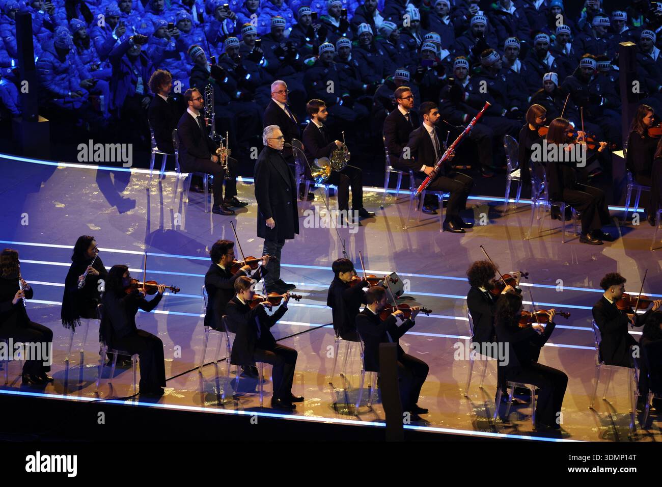 Andrea Bocelli At The Opening Ceremony Of The Milano Cortina 2026 Andrea Bocelli At The Opening Ceremony Of The Milano Cortina 2026 Winter Olympic Games At San Siro Stadium Milano Olympic Stadium In Milan On February 6 2026 Photo By Alexis 3DMP14T 