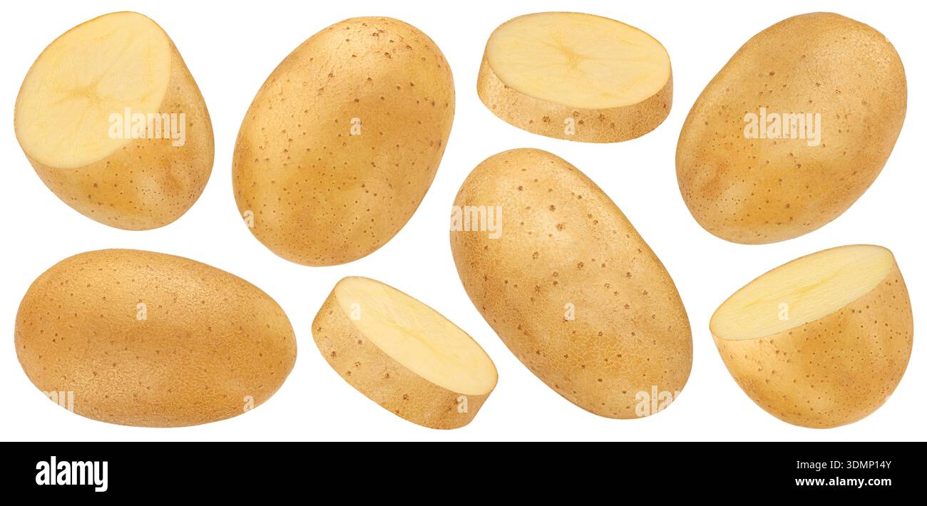 Potato isolated on white background with clipping path Stock Photo