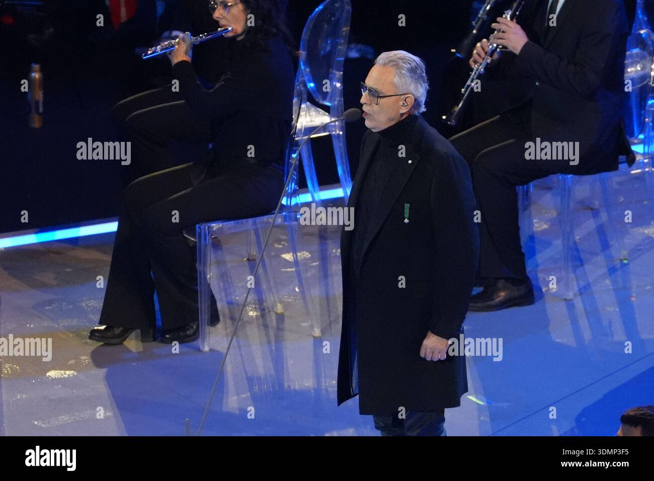 Andrea Bocelli During The Opening Ceremony Of The Milano Cortina Winter Andrea Bocelli During The Opening Ceremony Of The Milano Cortina Winter Olympics In Milan Italy February 6 2026 Photo Claudio Furlan Lapresse 3DMP3F5 