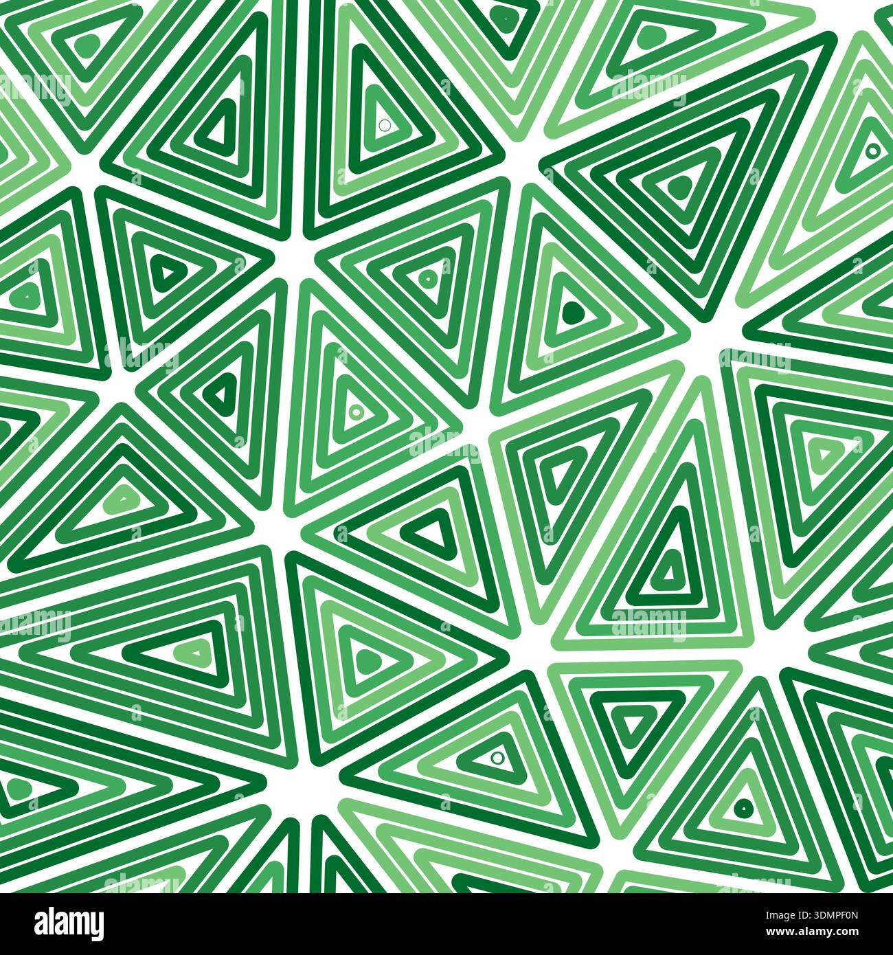 Triangles vector pattern. Big shape size. Multiple repeated inner triangles. Monotone colored style. Repeatable pattern. Stylish vector tiles. Stock Vector