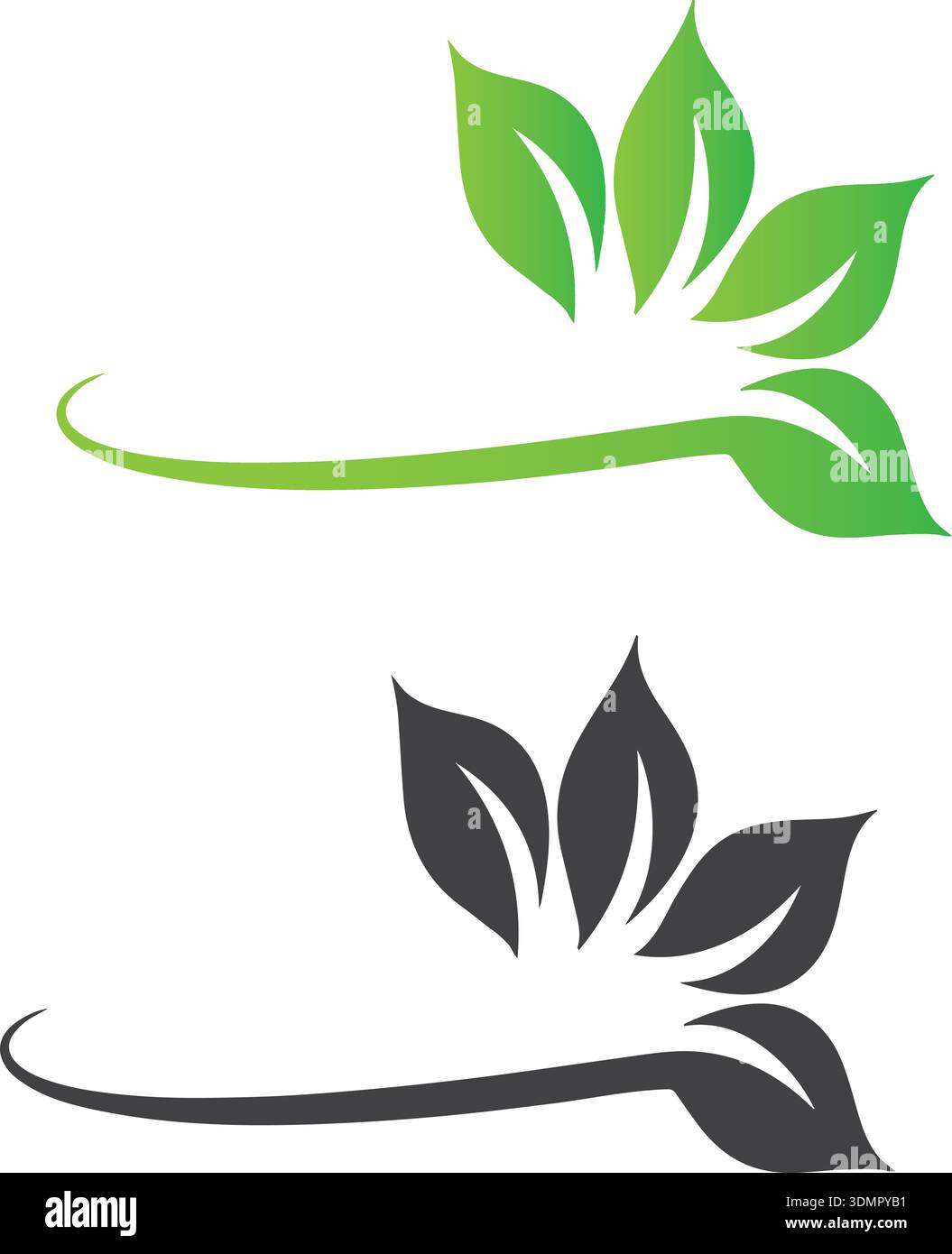 green leaf agriculture logo design Stock Vector