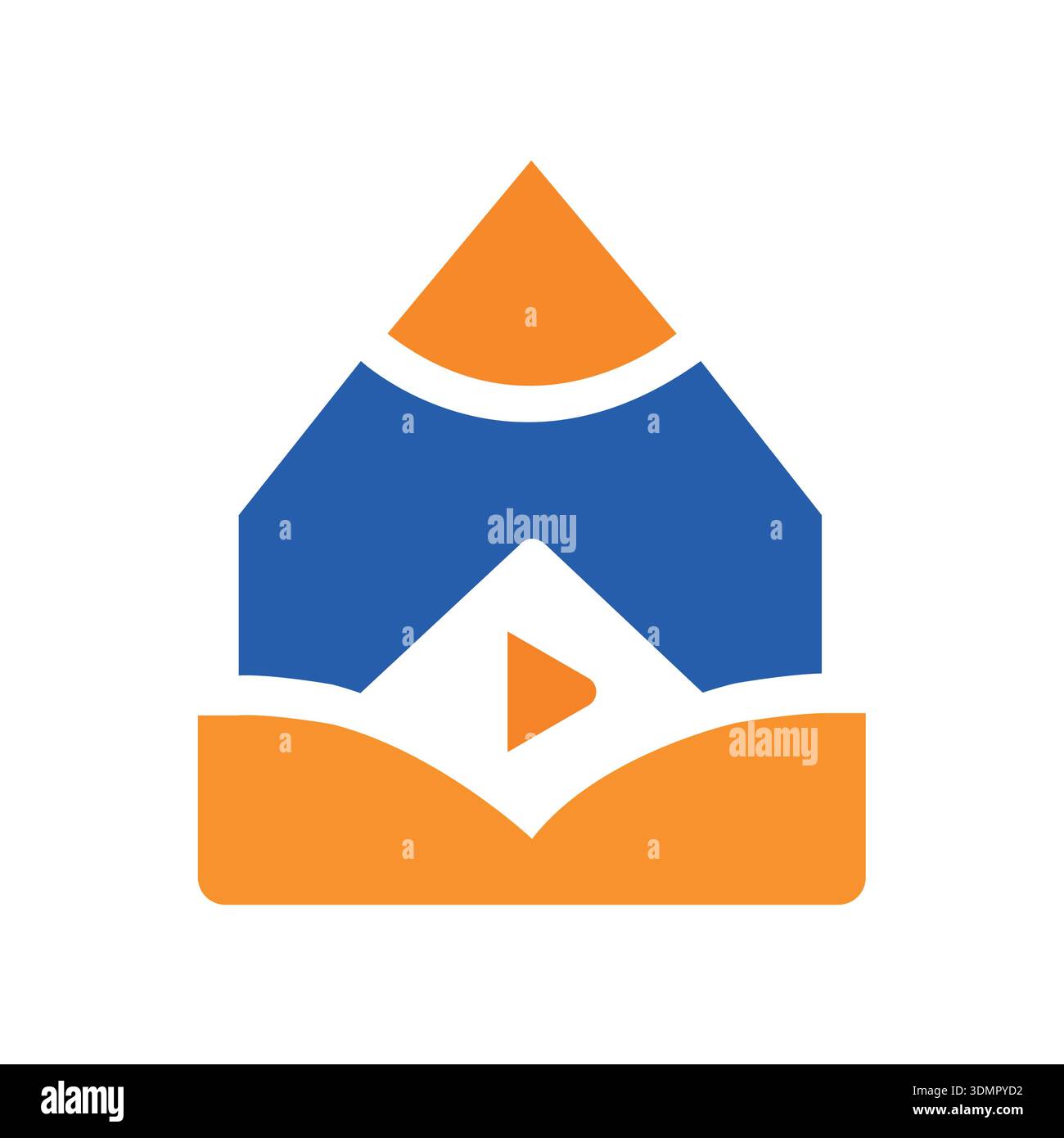 Abstract square bird logo vector Stock Vector