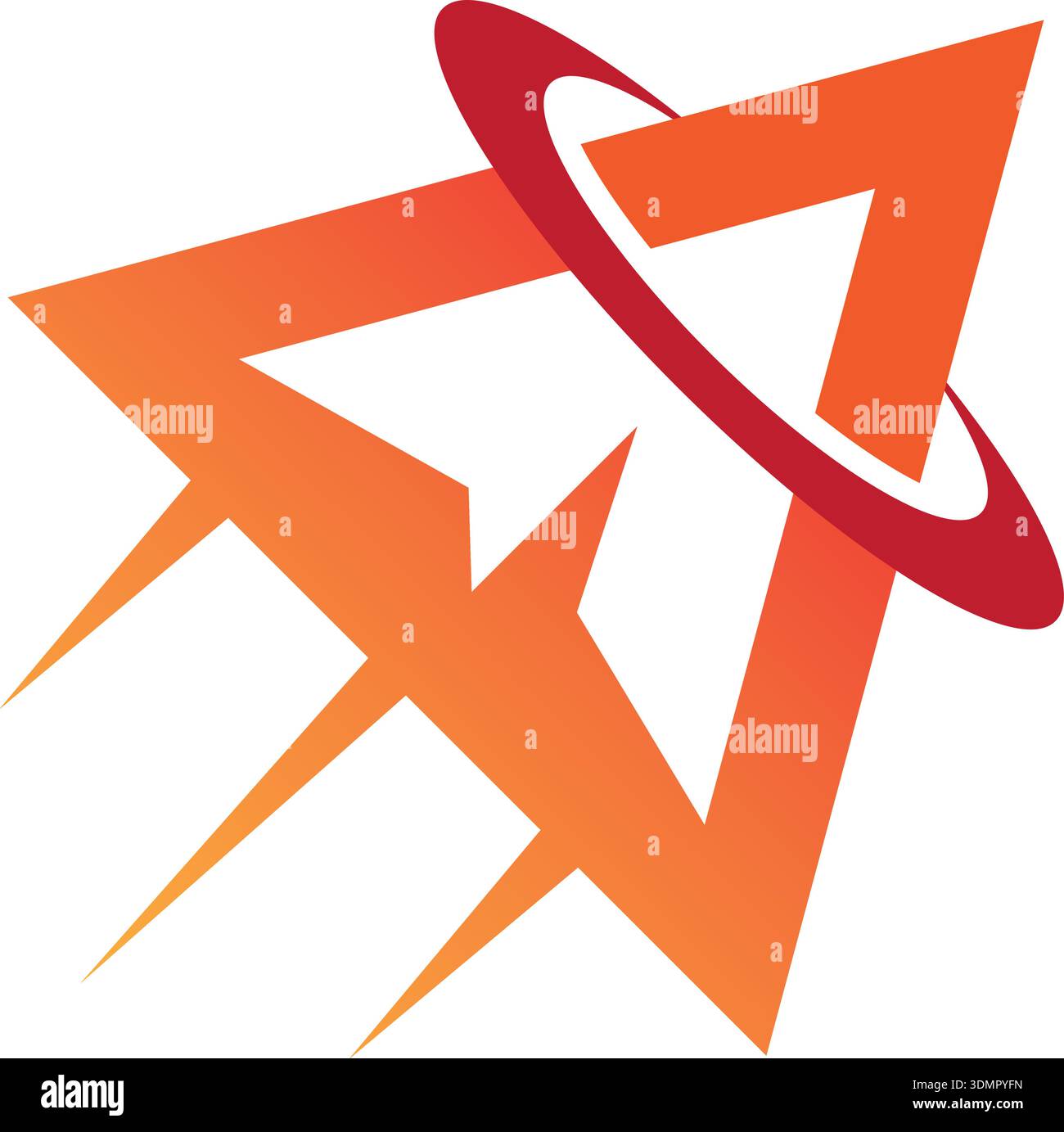 Letter X Rocket Logo Design. Rocket Launch Inside Letter X Stock Vector