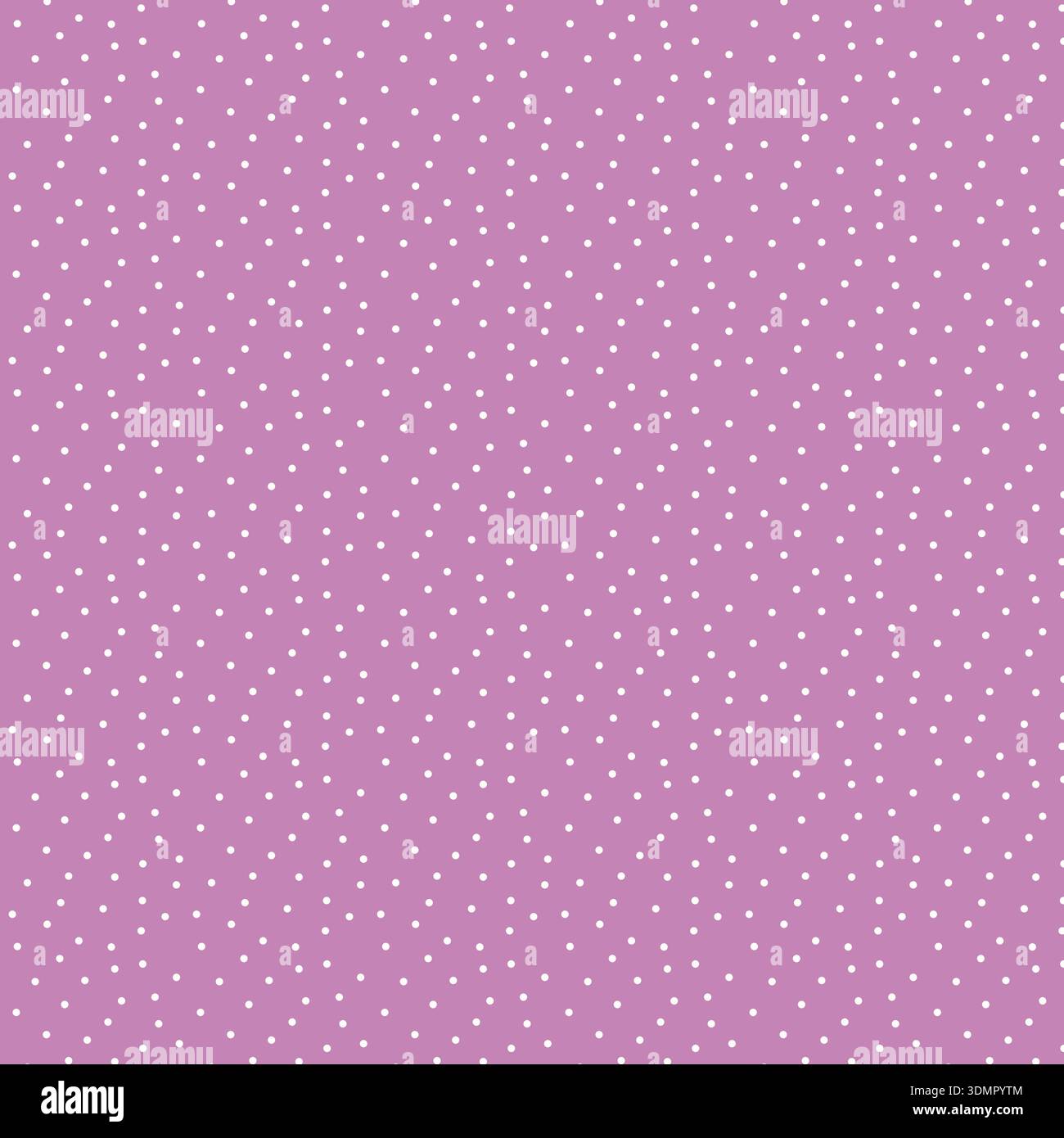 Purple background with white polka dots seamless playful pattern for fabric and wallpaper. Minimalist geometric vector illustration for cute nursery Stock Vector