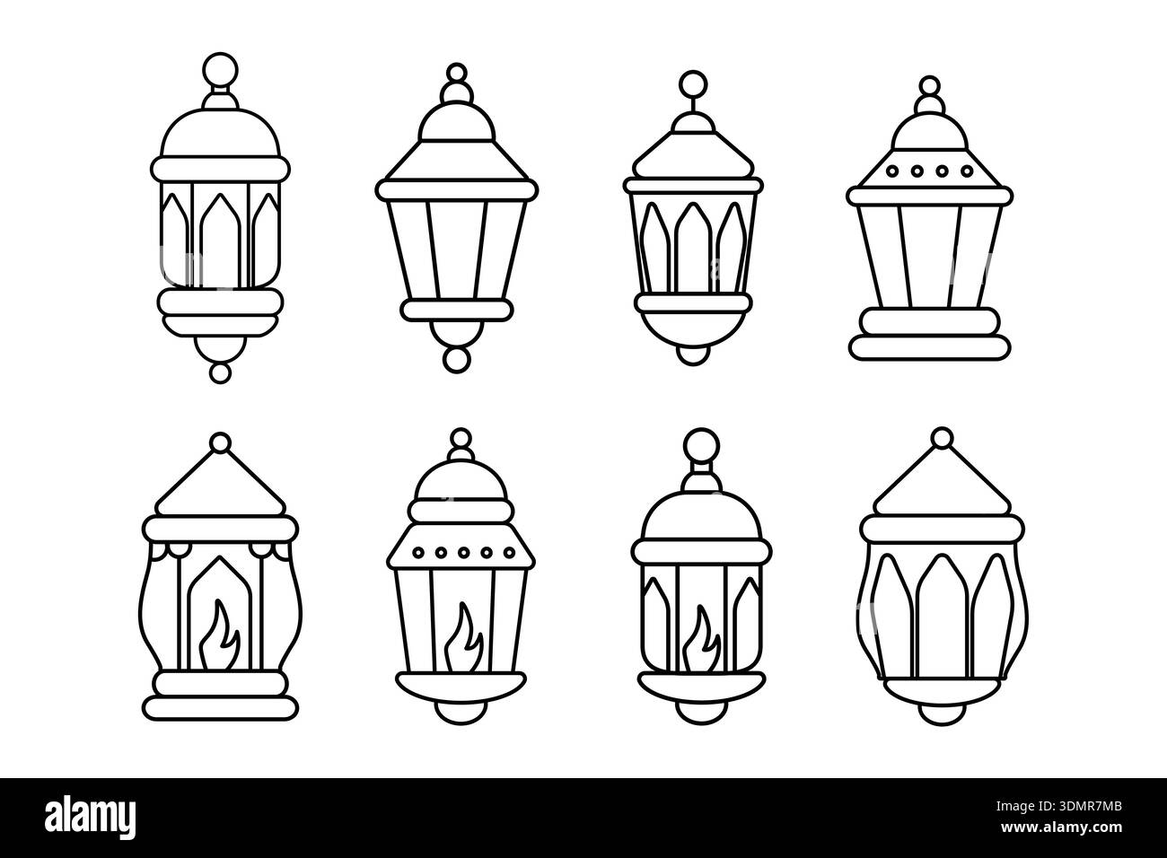 Ramadan lantern Black and White Stock Photos & Images - Alamy