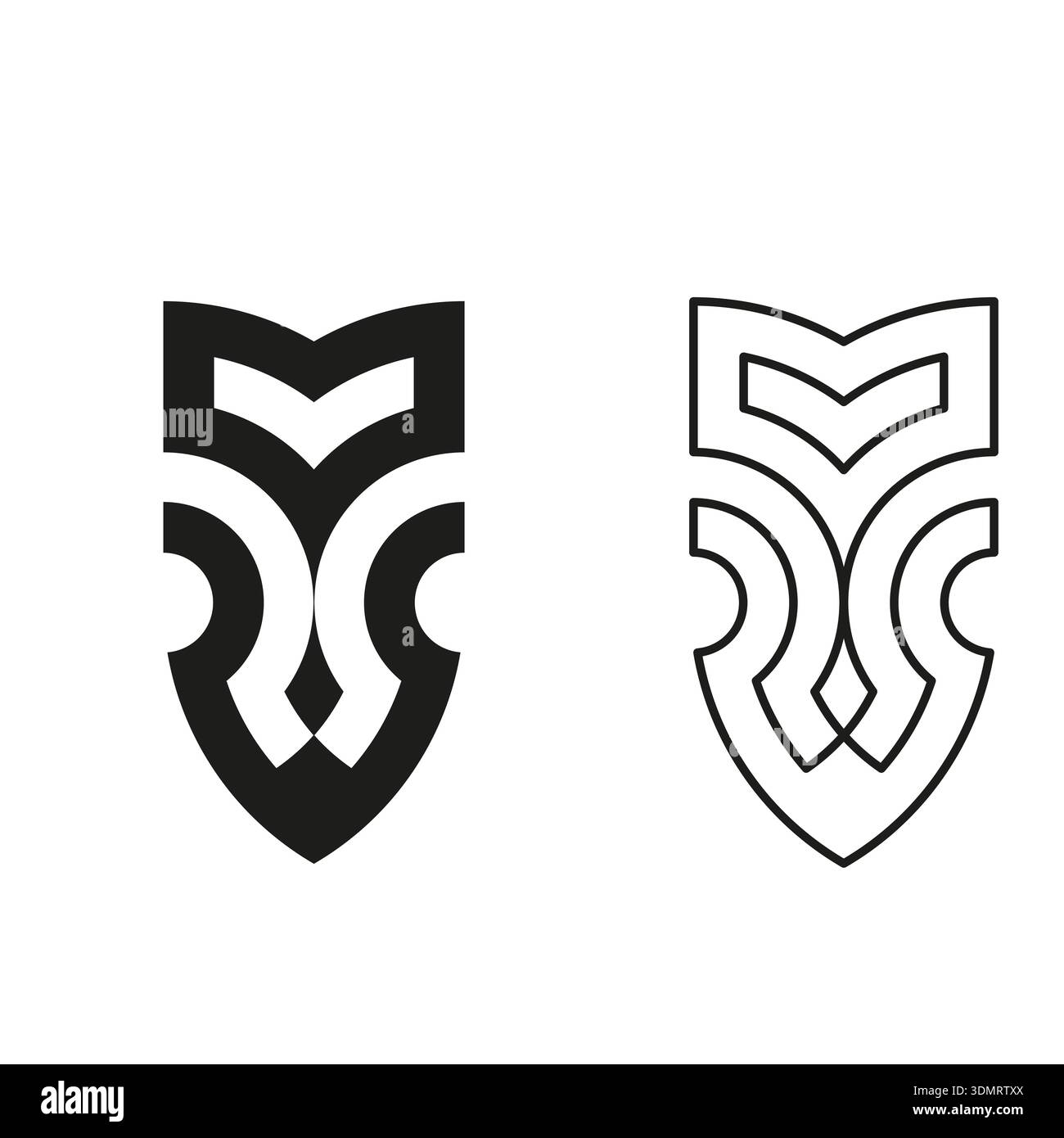 Directional chevron pointer. Minimal navigation Vector. Geometric arrow shape. Sharp square frame. EPS 10. Stock Vector