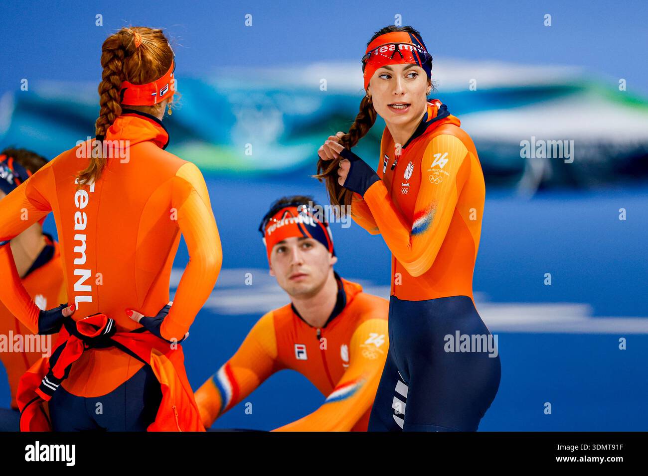 Antoinette Rijpma-de Jong of the Netherlands and Femke Kok during a ...